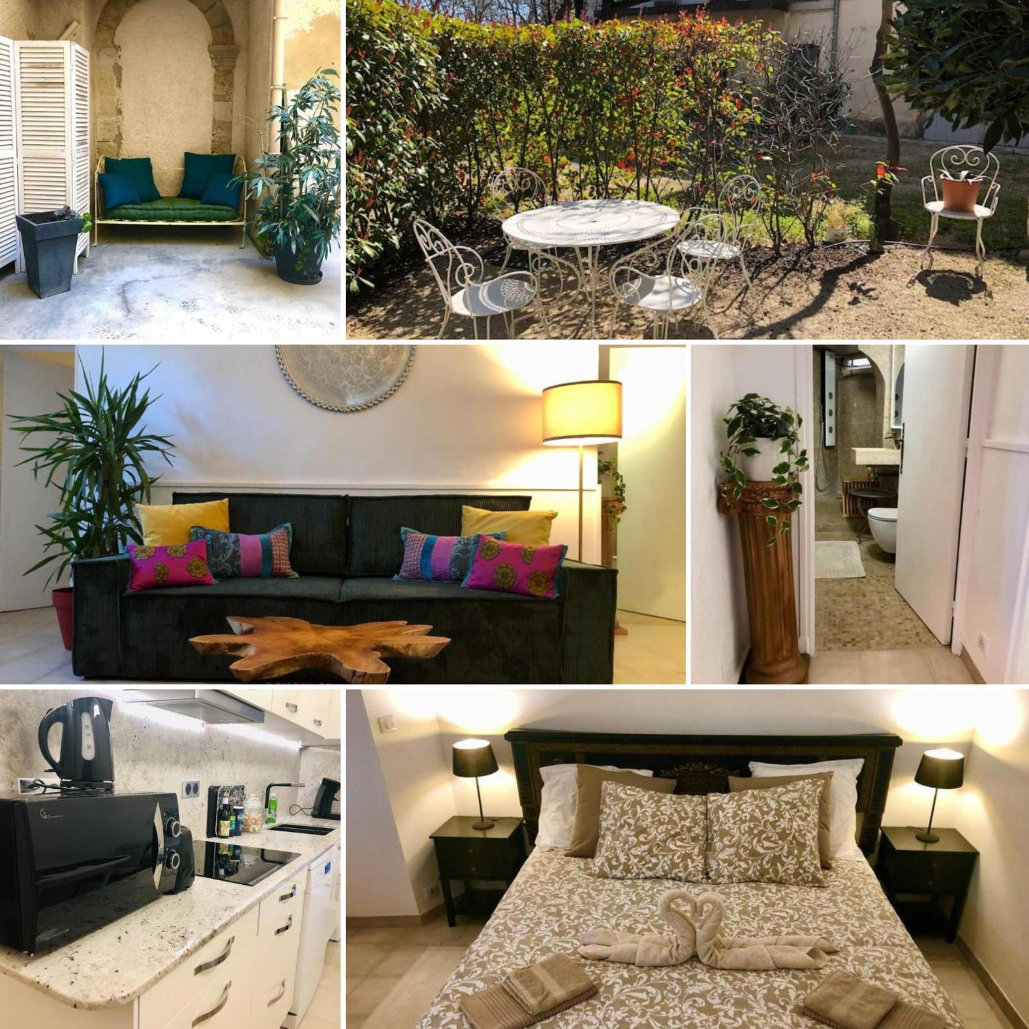 Ulysse, Appartement Spacieux Au Centre Historique D'Uzes En Rez-De-Chaussee Avec Exterieur, Proche Parking Des Marroniers Esterno foto